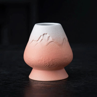Matcha Set-Beginner Set Landscape Pinky White Round Bowl