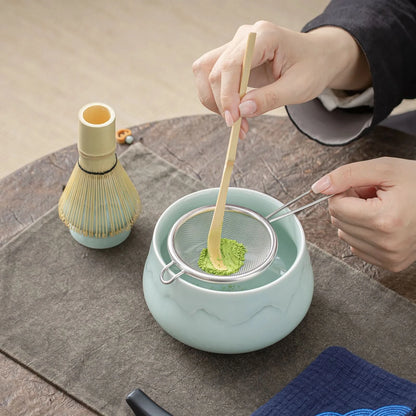 Matcha Set-Beginner Set Set Landscape Jade Round Bowl