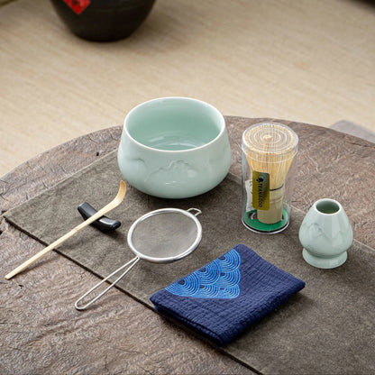Matcha Set-Beginner Set Set Landscape Jade Round Bowl