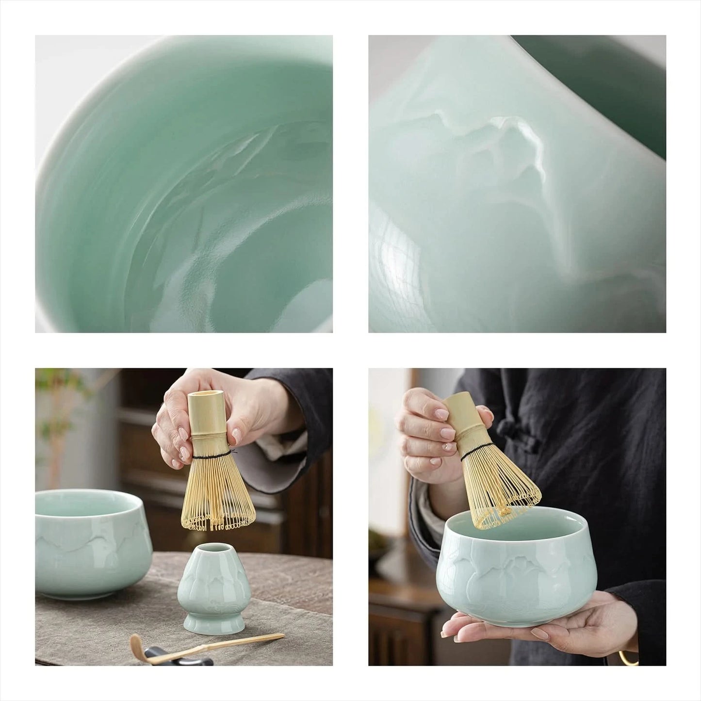 Matcha Set-Beginner Set Set Landscape Jade Round Bowl