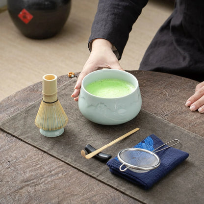 Matcha Set-Beginner Set Set Landscape Jade Round Bowl
