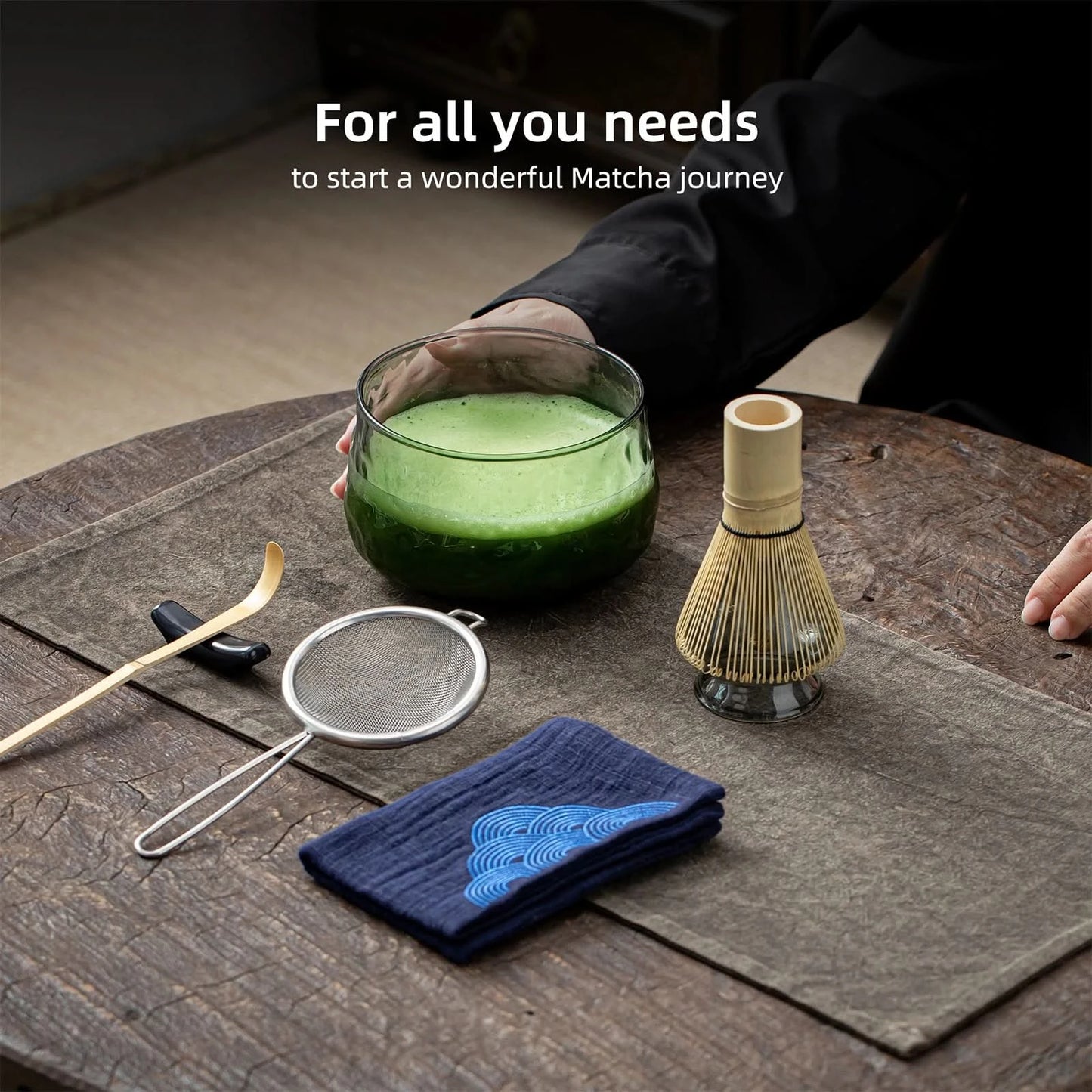 Matcha Set-Beginner Set Transparent Crystal Black (RB)