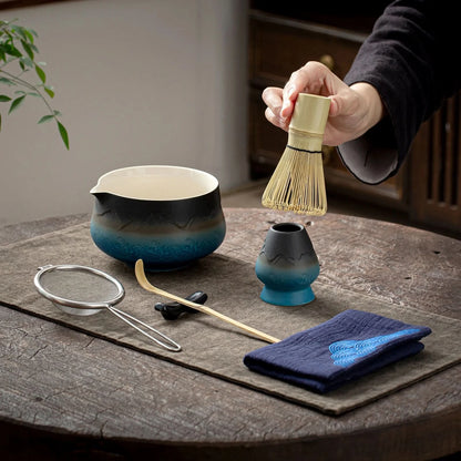 Matcha Set-Beginner Set Landscape Pointy Bowl