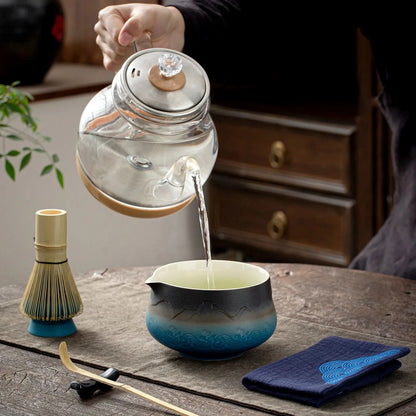 Matcha Set-Beginner Set Landscape Pointy Bowl