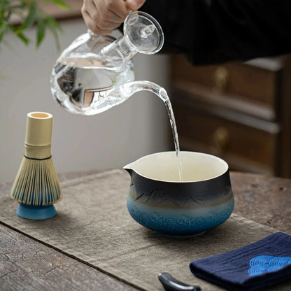 Matcha Set-Beginner Set Landscape Pointy Bowl