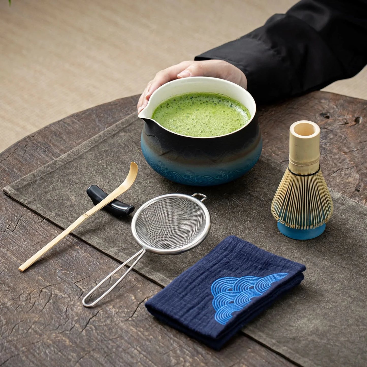 Matcha Set-Beginner Set Landscape Pointy Bowl