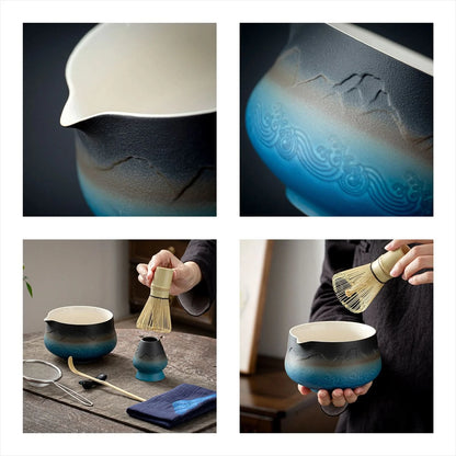 Matcha Set-Beginner Set Landscape Pointy Bowl