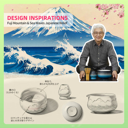 Matcha Set-Beginner Set Landscape Pointy Bowl