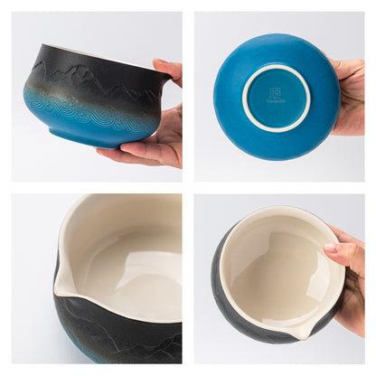 Matcha Set-Beginner Set Landscape Pointy Bowl