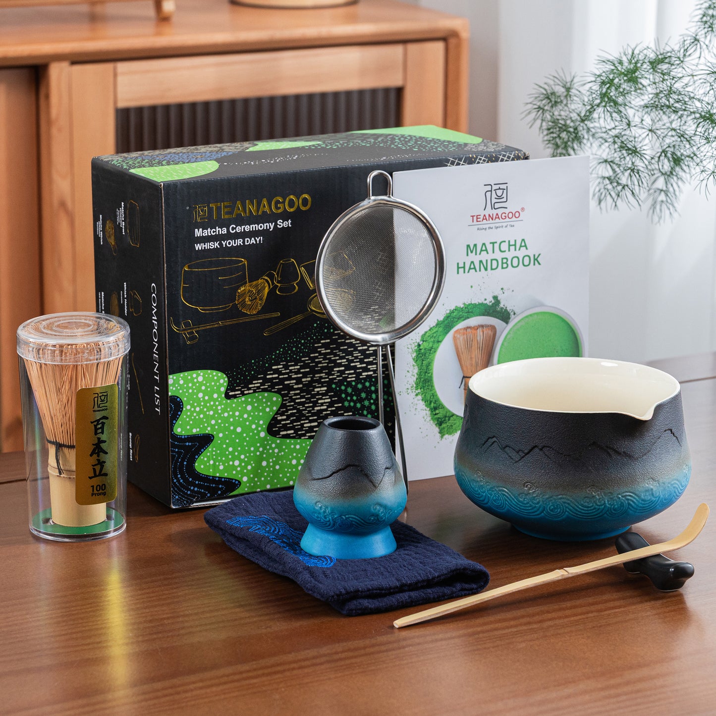 Matcha Set-Beginner Set Landscape Pointy Bowl