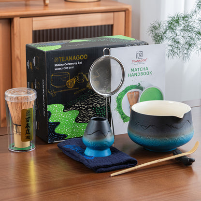 Matcha Set-Beginner Set Landscape Pointy Bowl