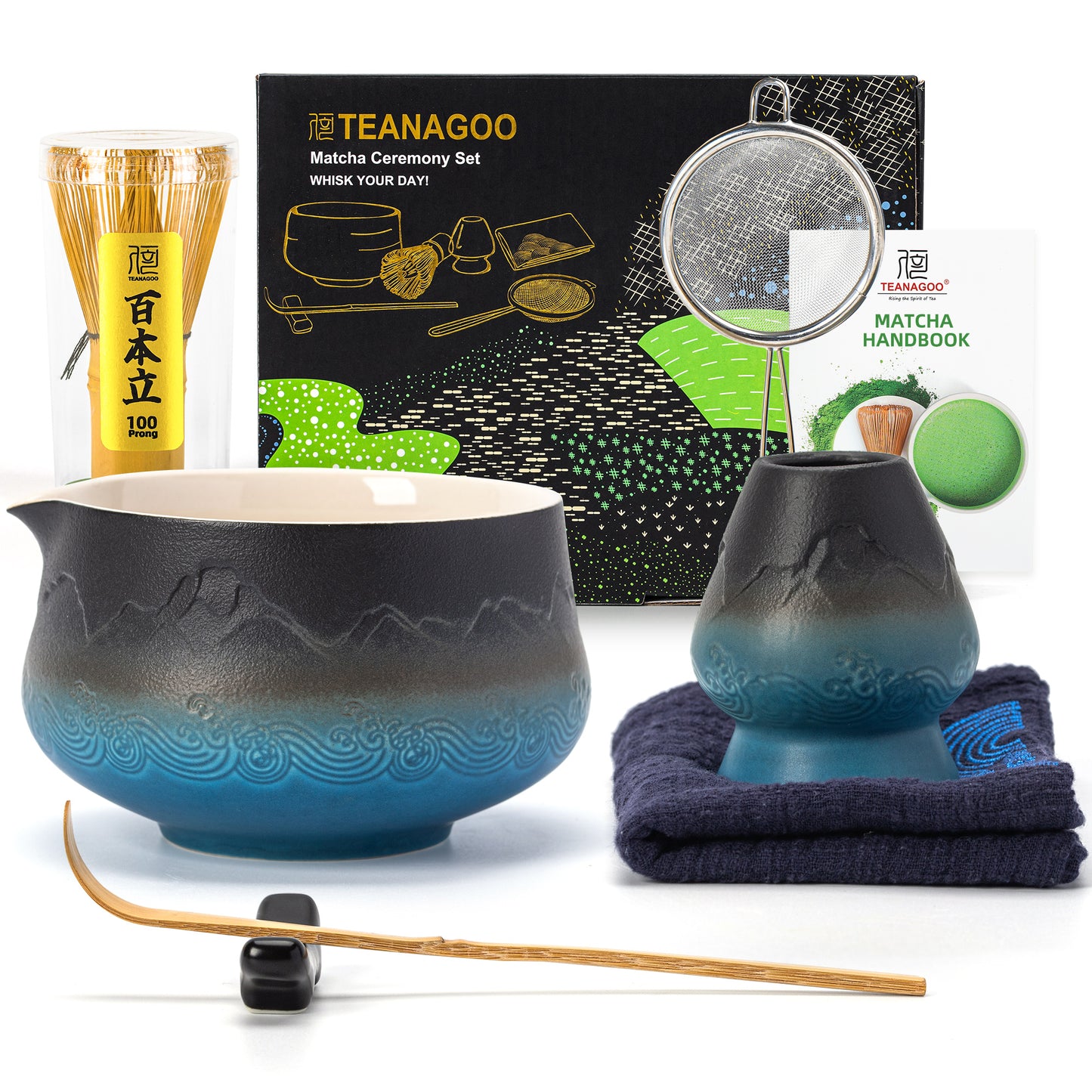 Matcha Set-Beginner Set Landscape Pointy Bowl