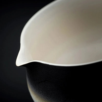 Matcha Set-Beginner Set Landscape Black White Pointy Bowl
