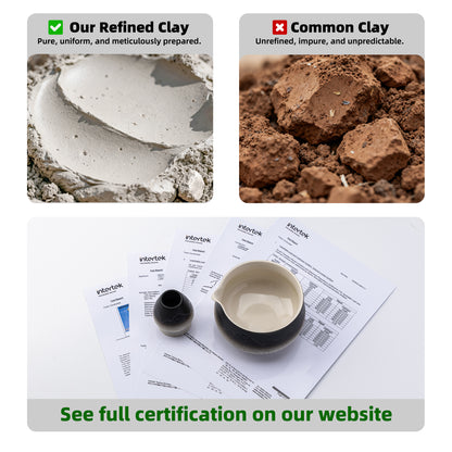 Set de Matcha para principiantes, cuenco puntiagudo blanco y negro con paisaje 