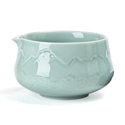 Jade Matcha Bowl with Spout