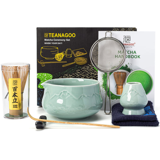 Matcha Set-Beginner Set Landscape Jade Poiny Bowl
