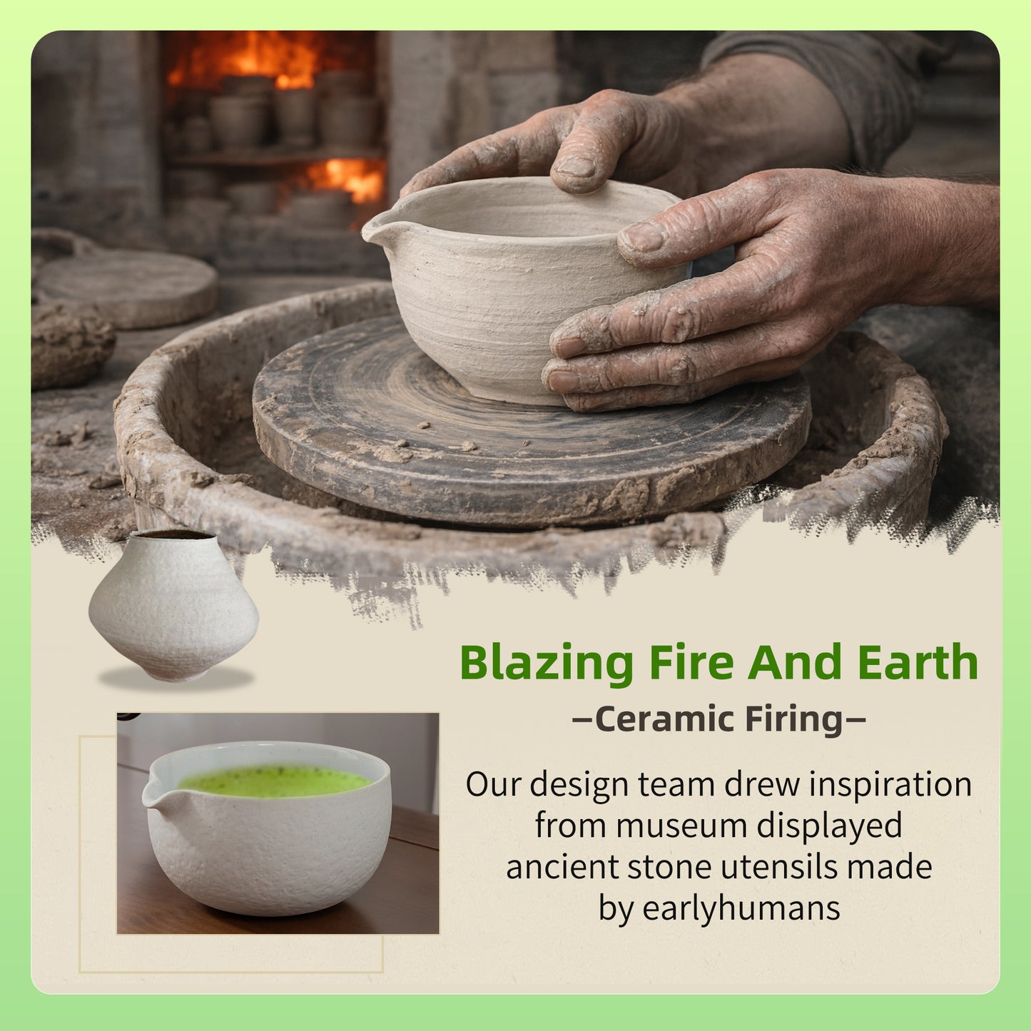 Set de Matcha - Set para principiantes Blanco polvoriento 