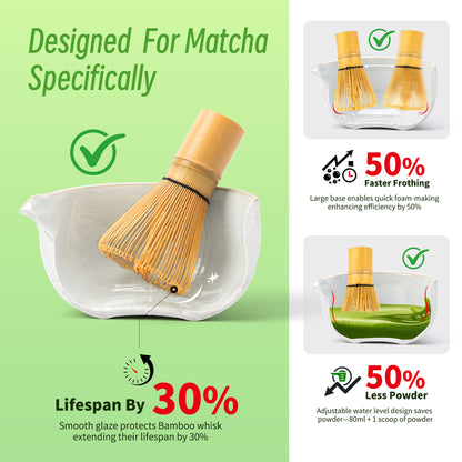 Set de Matcha - Set para principiantes Blanco polvoriento 