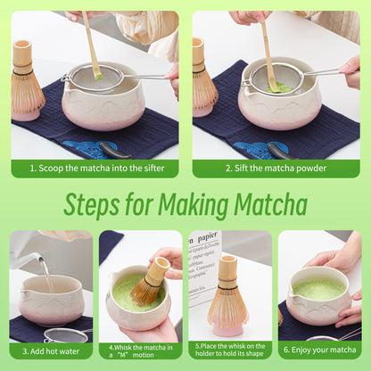 Matcha Set-Beginner Set Snow Mountain Pink