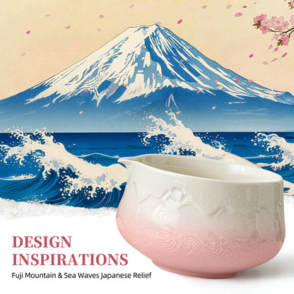 Matcha Set-Beginner Set Snow Mountain Pink