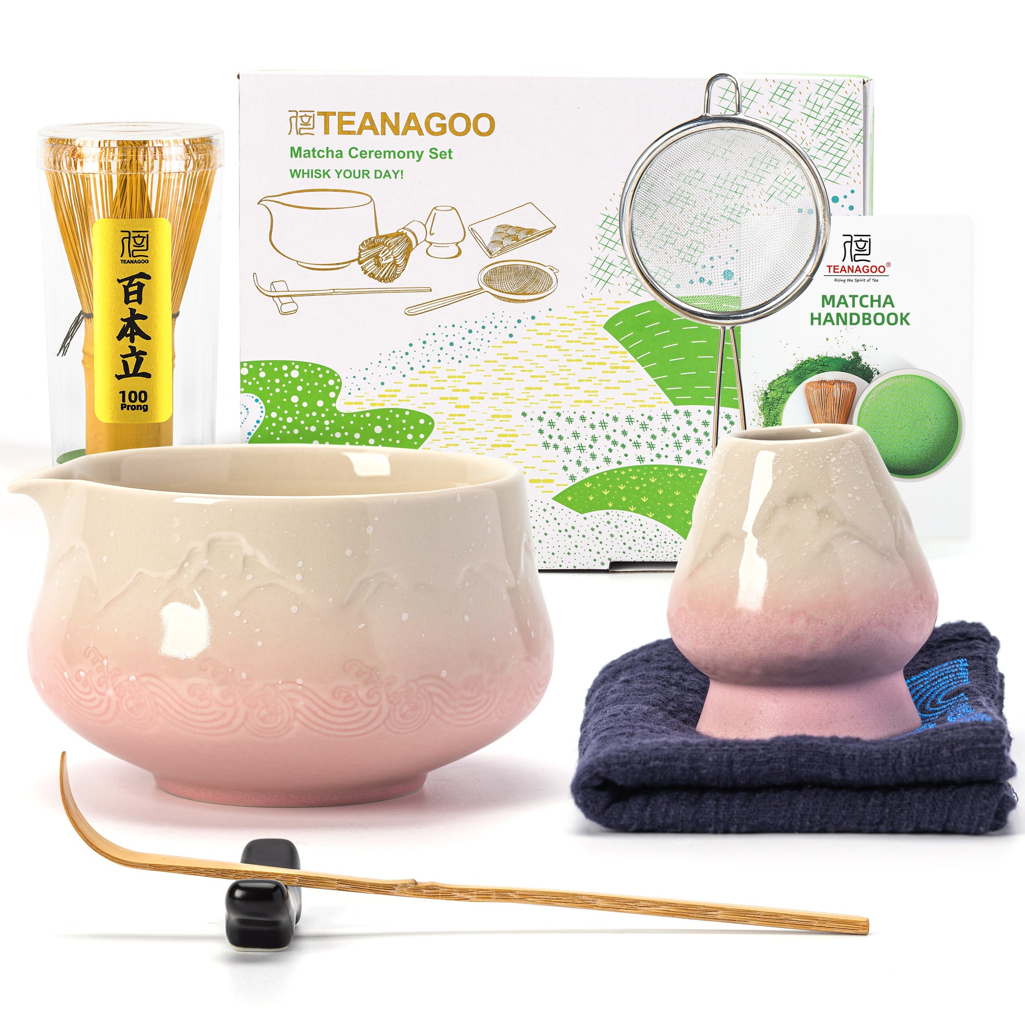 Matcha Set-Beginner Set Snow Mountain Pink