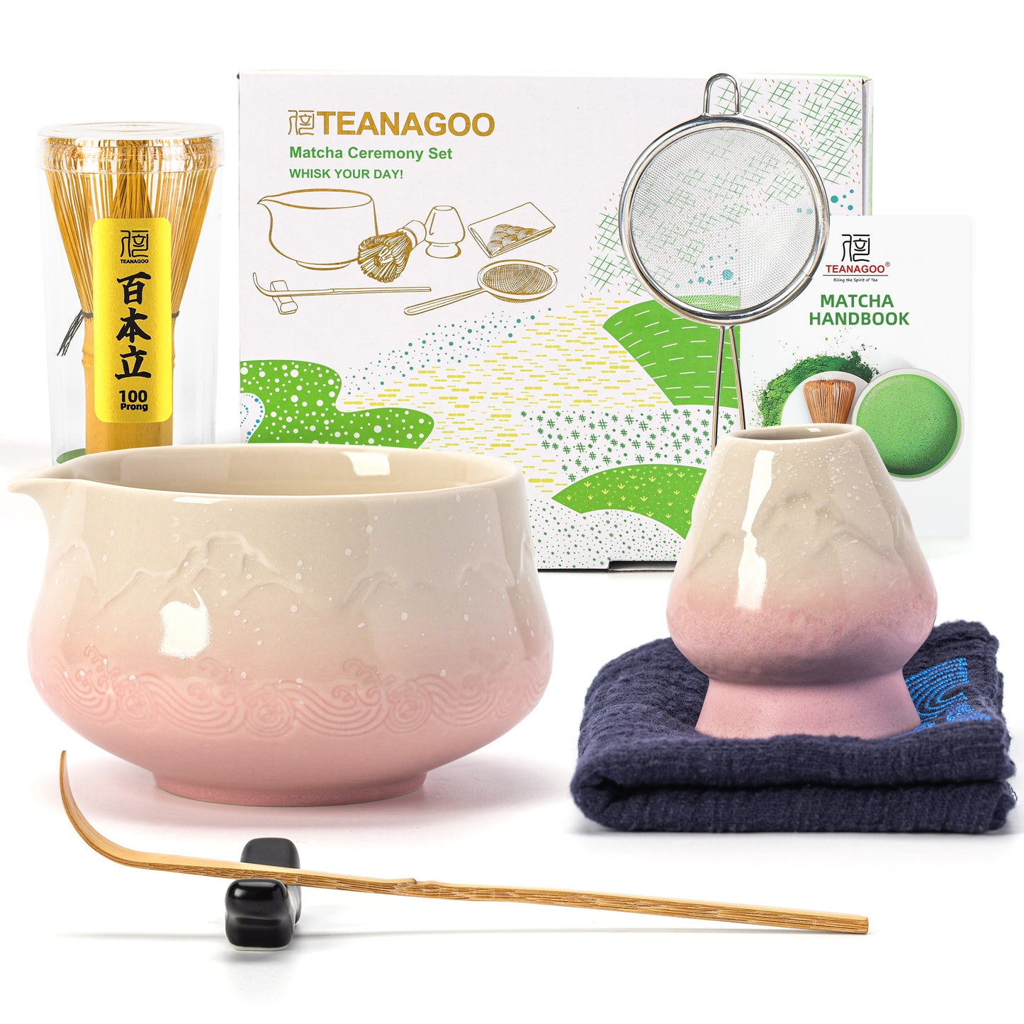 Matcha Set-Beginner Set Snow Mountain Pink