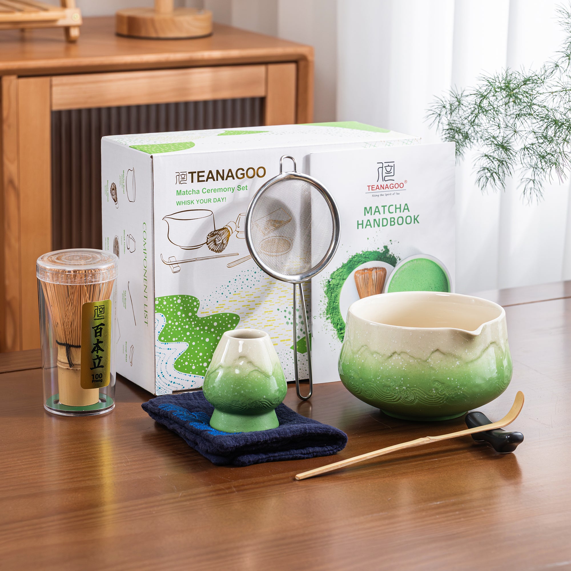 Matcha Set-Beginner Set Snow Mountain Green - TEANAGOO