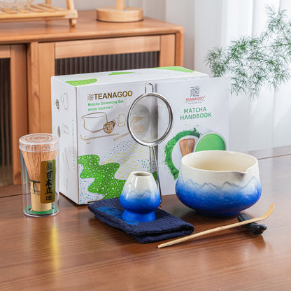Matcha Set-Beginner Set Snow Mountain Blue