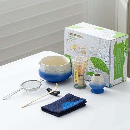 Matcha Set-Beginner Set Snow Mountain Blue