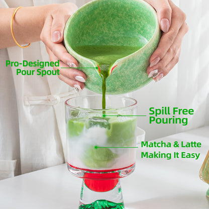 Green Paradise Matcha Bowl with Spout
