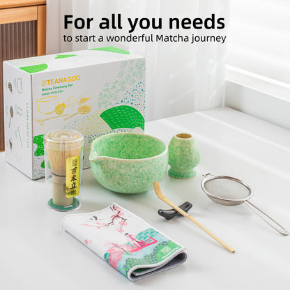 Green Paradise Matcha Bowl with Spout