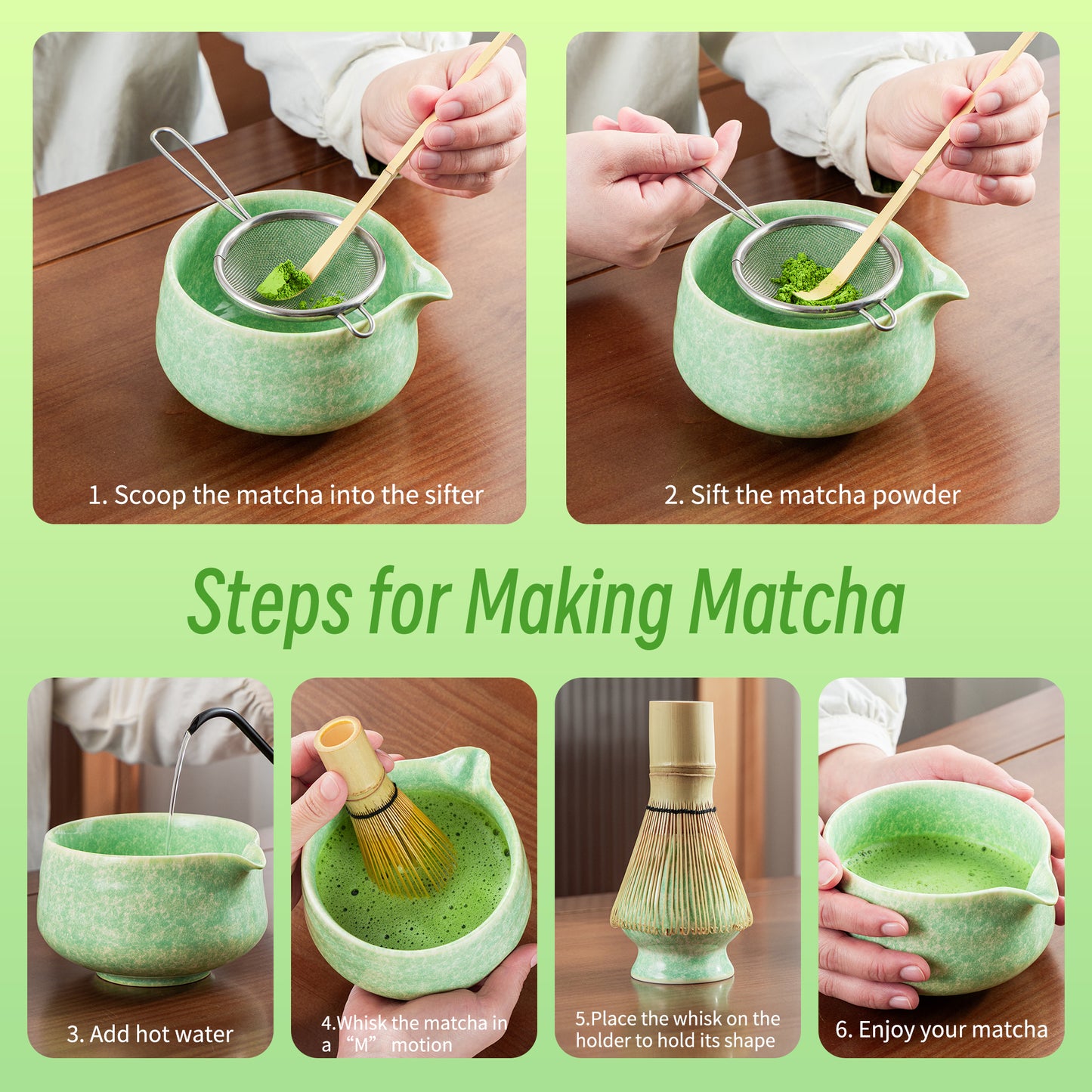 Matcha Set-Beginner Set Green Ocean