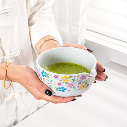 Matcha Set-Beginner blooming flowers