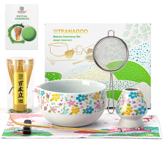 Matcha Set-Beginner blooming flowers