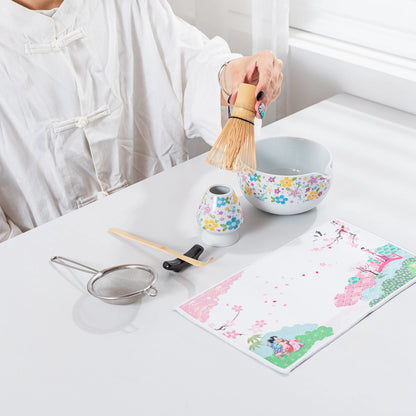 Matcha Set-Beginner blooming flowers
