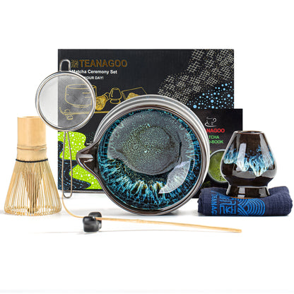 Matcha Set-Beginner Set Skyfall Pointy Bowl