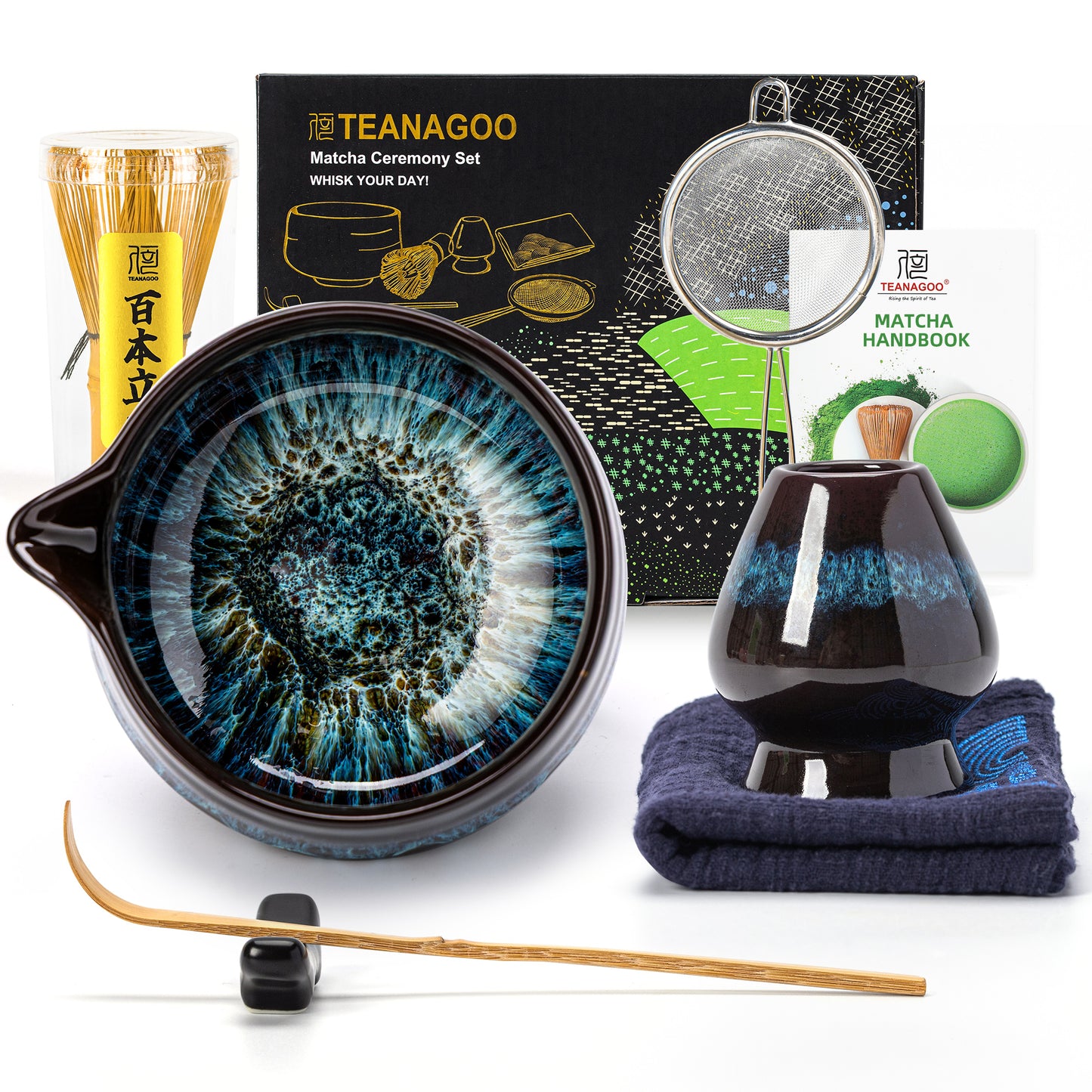 Matcha Set-Beginner Set Skyfall Pointy Bowl