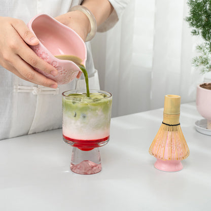 Sakura Pink Matcha Bowl with Spout