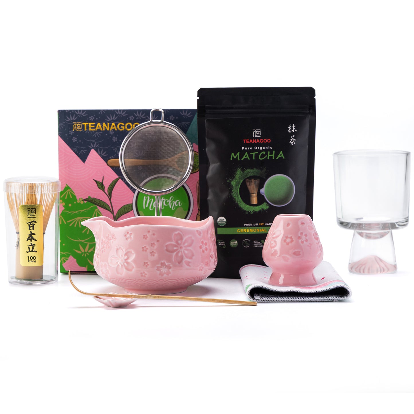 Sakura Princess Matcha Set with 100g Ceramonial Grade Matcha