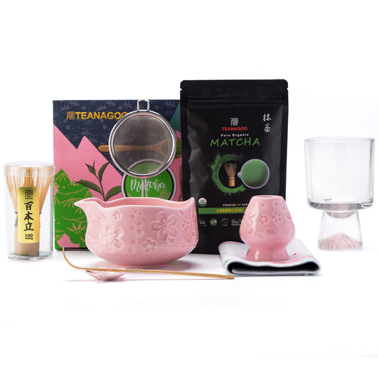 Sakura Princess Matcha Set with 100g Ceramonial Grade Matcha