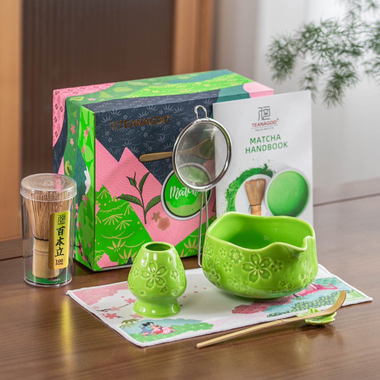 Matcha Set-Beginner Set Sakura Green