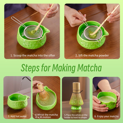 Matcha Set-Beginner Set Sakura Green