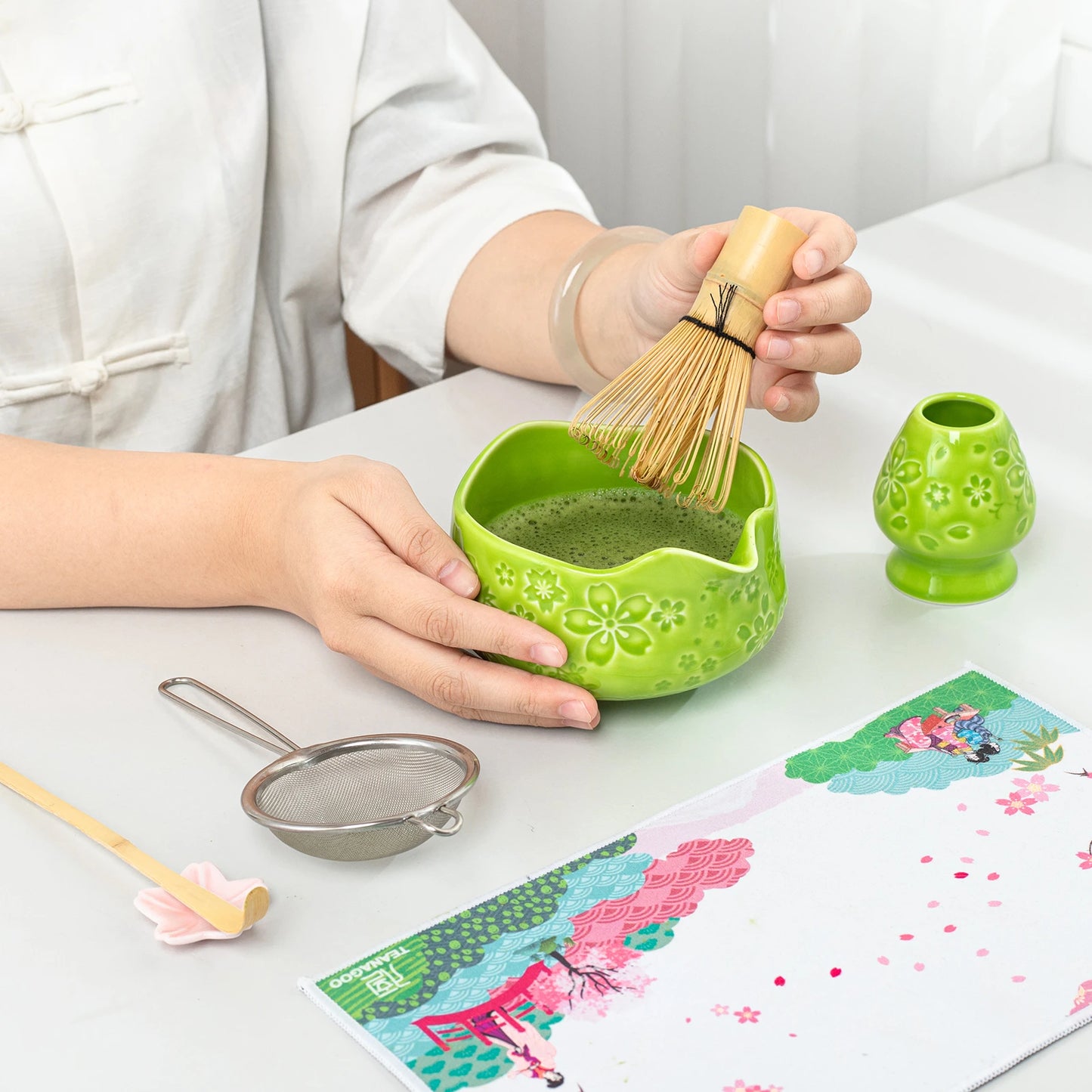 Matcha Set-Beginner Sakura Green