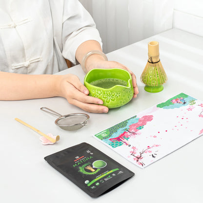 Matcha Set-Beginner Sakura Green