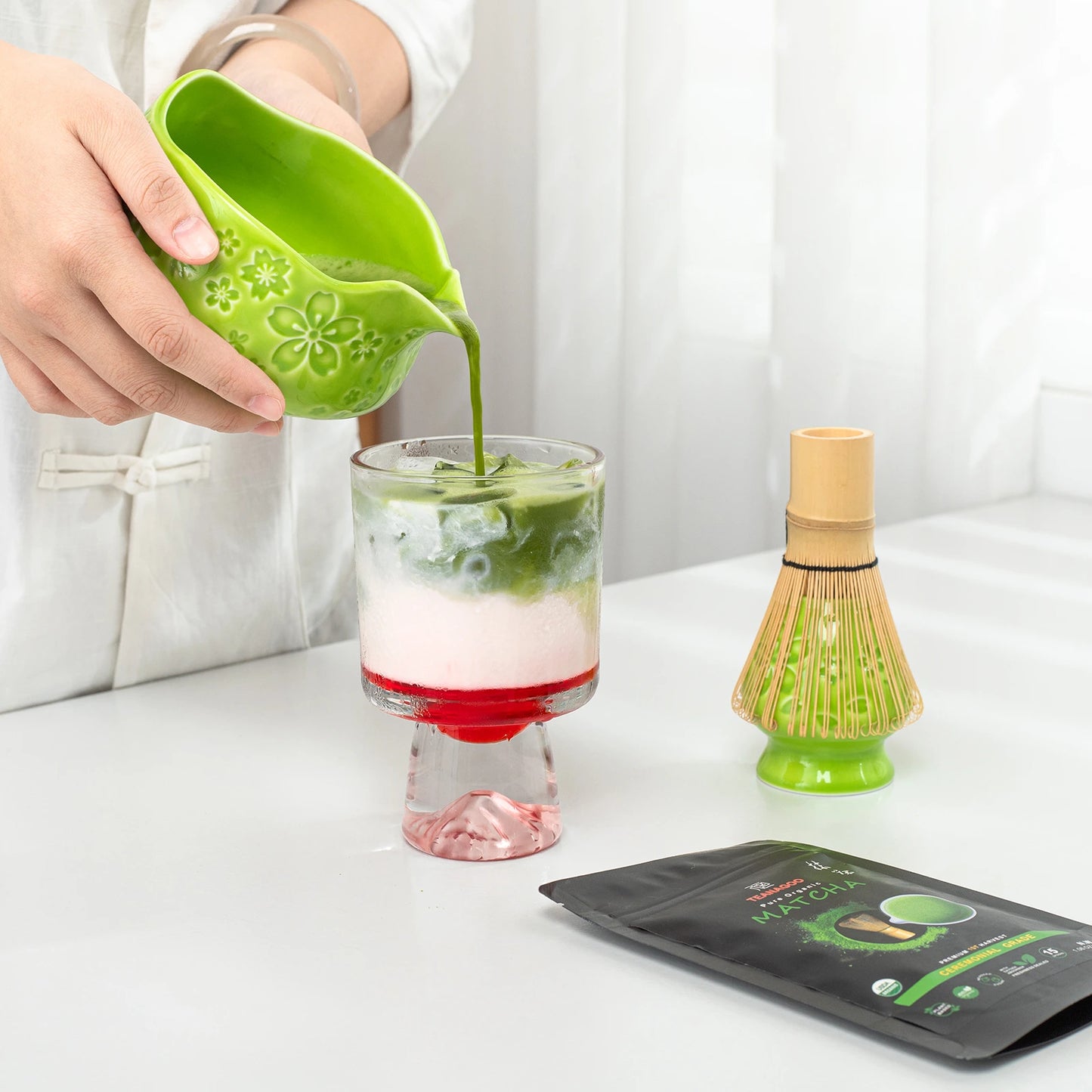 Matcha Set-Beginner Sakura Green