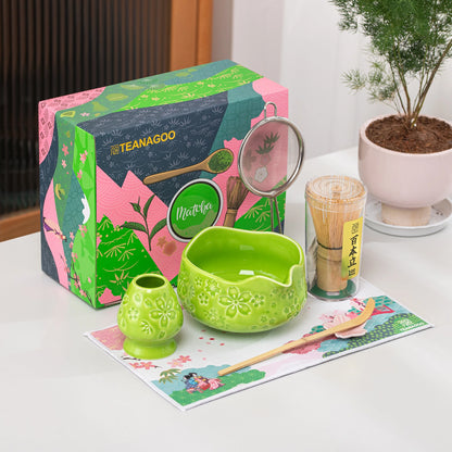 Matcha Set-Beginner Sakura Green