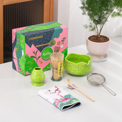 Matcha Set-Beginner Sakura Green
