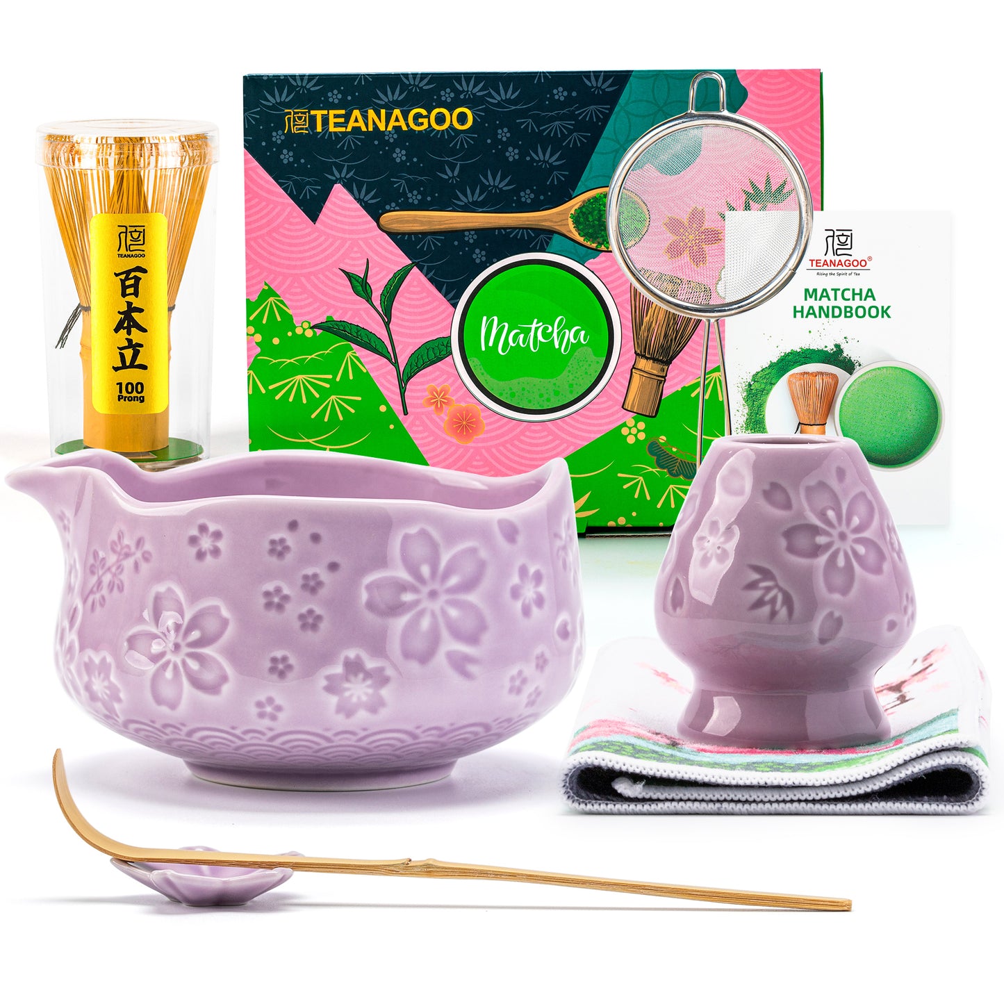 Matcha Set-Beginner Set Sakura Purple