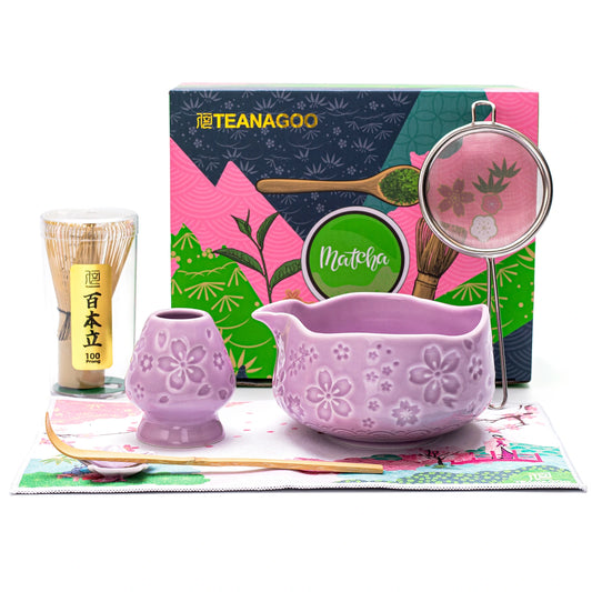 Matcha Set-Beginner Sakure Purple