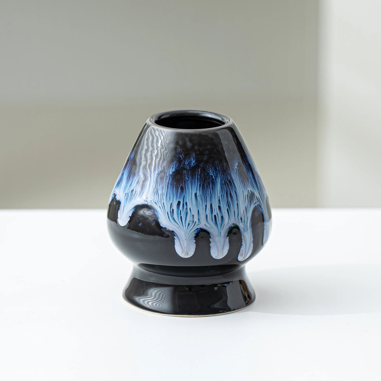 Matcha Set-Beginner Set Deep Ocean Pointy Bowl